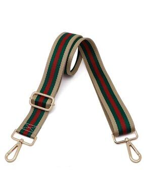 Adjustable Wide Purse Strap Canvas Crossbody Handbag Replacement Stripe Shoulder